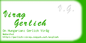 virag gerlich business card